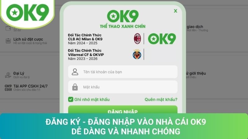 OK9 🎖️ Trang Chủ Chính Thức OK9.COM ⭐️ Nạp Đầu +2% Uy Tín 21 HƯỚNG DẪN ĐĂNG KÝ OK9 CHI TIẾT TỪNG BƯỚC (PC & MOBILE)